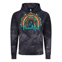 Cloud Black western thanksgiving rainbow with turkey Vintage Hoodie - RanaPortraitStore
