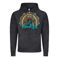 Vintage Black western thanksgiving rainbow with turkey Vintage Hoodie - RanaPortraitStore