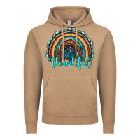 Vintage Coffee western thanksgiving rainbow with turkey Vintage Hoodie - RanaPortraitStore