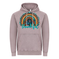 Vintage Zinc western thanksgiving rainbow with turkey Vintage Hoodie - RanaPortraitStore