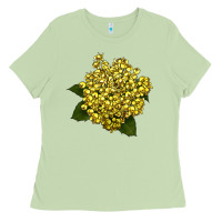 Matcha Oregon Grape Flower Illustrations Ladies Tee - LillyAllenDesigns