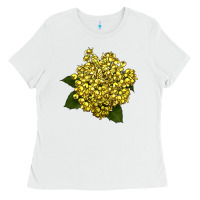 White Oregon Grape Flower Illustrations Ladies Tee - LillyAllenDesigns