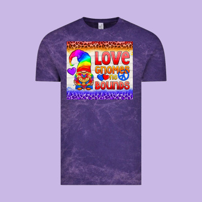 Lgbtq+ Love Gnomes No Bounds Tumbler Vintage Tee Designed By Bundleandbundleshop