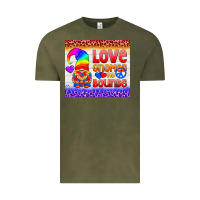 Vintage Olive LGBTQ+ Love Gnomes No Bounds Tumbler Vintage Tee - BundleAndBundleShop