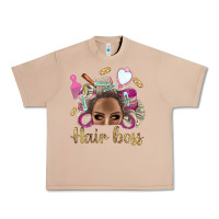 Burro Hair Boss Afro Messy Bun With Money Bbs Urban Heavy Tee - BundleAndBundleShop