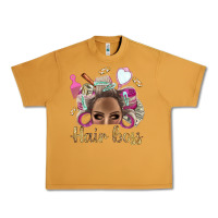 Peanut Butter Hair Boss Afro Messy Bun With Money Bbs Urban Heavy Tee - BundleAndBundleShop
