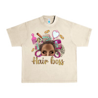Sandshell Hair Boss Afro Messy Bun With Money Bbs Urban Heavy Tee - BundleAndBundleShop