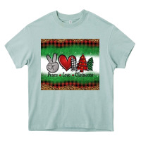Arona Peace Love Christmas Trees Heavy Core Tee - Jasminsmagicworld