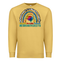 Antique Gold Recognize normalize embrace neurodiversity Autism Premium Sweatshirt - FaDigitalArtStudio