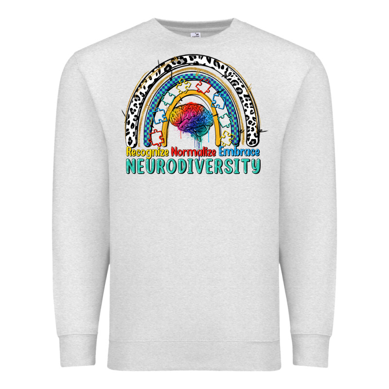 Recognize Normalize Embrace Neurodiversity Autism Premium Sweatshirt by FaDigitalArtStudio | Teevron