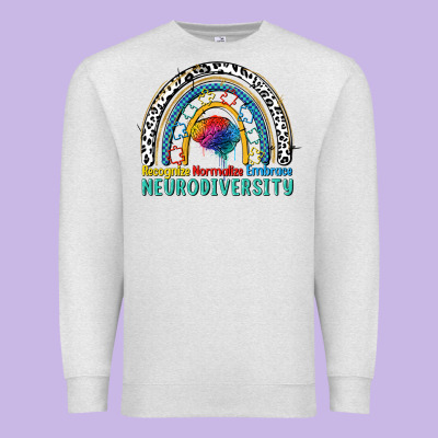 Recognize Normalize Embrace Neurodiversity Autism Premium Sweatshirt Designed By Fadigitalartstudio