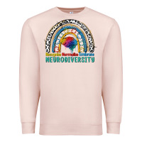 Pale Pink Recognize normalize embrace neurodiversity Autism Premium Sweatshirt - FaDigitalArtStudio