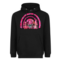Black breast cancer rainbow gnomes Heavyweight Hoodie - FaDigitalArtStudio