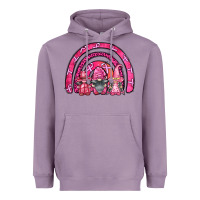 Lavender breast cancer rainbow gnomes Heavyweight Hoodie - FaDigitalArtStudio