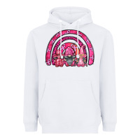 White breast cancer rainbow gnomes Heavyweight Hoodie - FaDigitalArtStudio