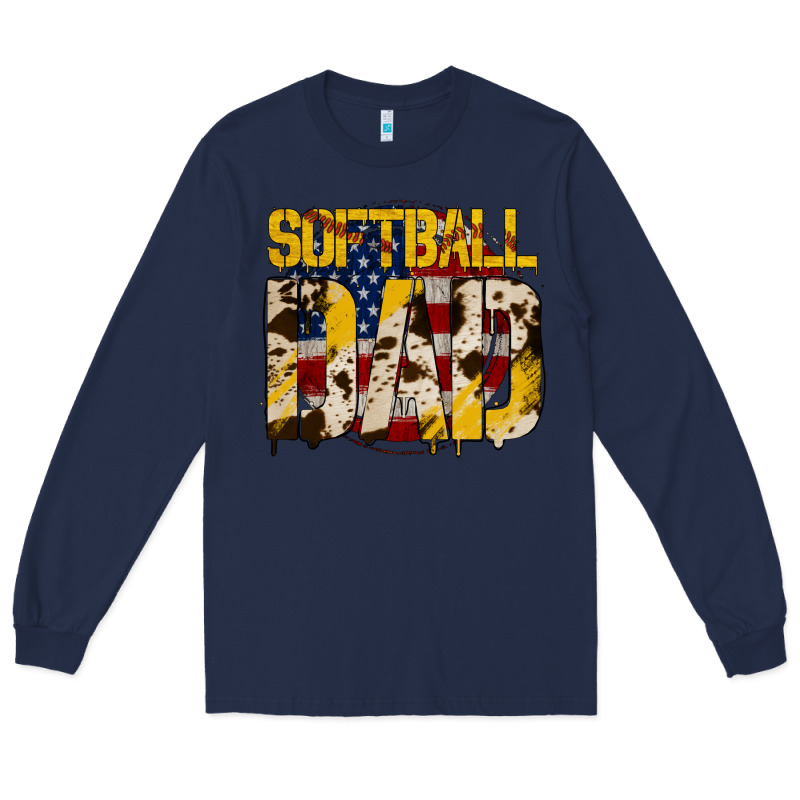 American Softball Dad Long Sleeve Tee by Bettercallsaul | Teevron