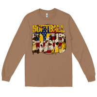 Toasted Coconut American Softball Dad Long Sleeve Tee - Bettercallsaul