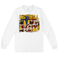 White American Softball Dad Long Sleeve Tee - Bettercallsaul