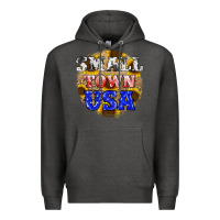 Charcoal Heather small town usa Premium Hoodie - JahusDesignShop