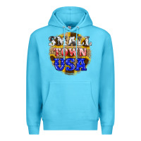 Ocean Blue small town usa Premium Hoodie - JahusDesignShop