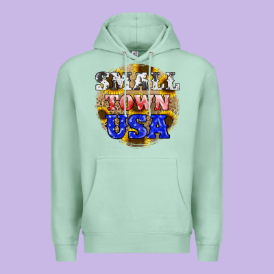 Small Town Usa Premium Hoodie Designed By Jahusdesignshop