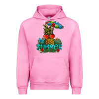 Fuchsia Pink Summer Urban Hoodie - CowhideDigitalArt