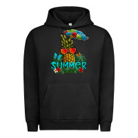 Pigment Black Summer Urban Hoodie - CowhideDigitalArt