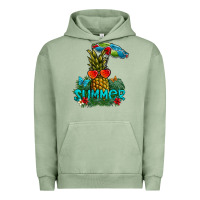 Pigment Oil Green Summer Urban Hoodie - CowhideDigitalArt