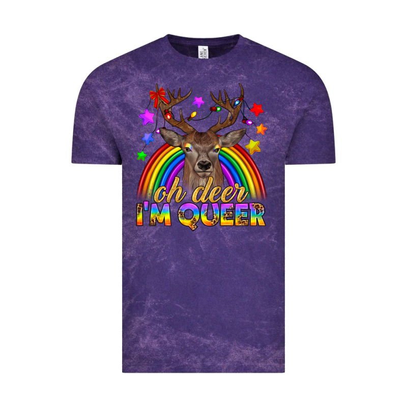 Lgbtq+ Oh Deer I'm Queer Vintage Tee by BundleAndBundleShop | Teevron