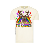 Vintage Arctic LGBTQ+ Oh Deer I'm Queer Vintage Tee - BundleAndBundleShop