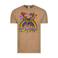 Vintage Coffee LGBTQ+ Oh Deer I'm Queer Vintage Tee - BundleAndBundleShop