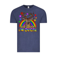 Vintage Denim LGBTQ+ Oh Deer I'm Queer Vintage Tee - BundleAndBundleShop