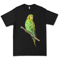Black Budgeriar Bird Parrot Premium Tee - LillyAllenDesigns