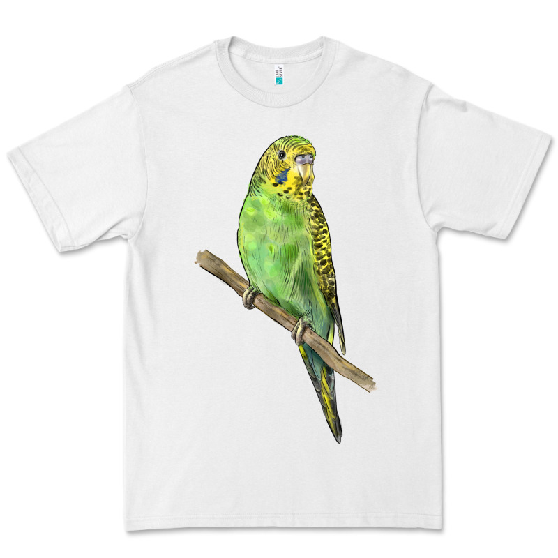 Budgeriar Bird Parrot Premium Tee by LillyAllenDesigns | Teevron