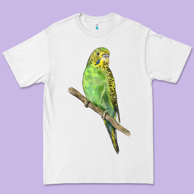 Budgeriar Bird Parrot Premium Tee Designed By Lillyallendesigns