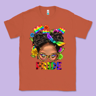 Lgbtq+ Messy Bun Mom Pride With Flower Classic Tee Designed By Bundleandbundleshop