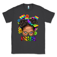 Smoke LGBTQ+ Messy Bun Mom Pride With Flower Classic Tee - BundleAndBundleShop