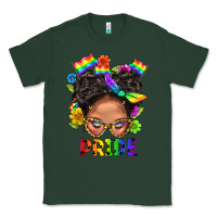 Sports Green LGBTQ+ Messy Bun Mom Pride With Flower Classic Tee - BundleAndBundleShop
