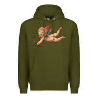 Army Green cupid olivia Premium Hoodie - OliviaCreatesArt