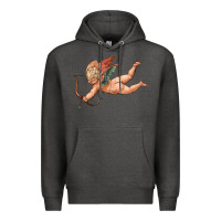 Charcoal Heather cupid olivia Premium Hoodie - OliviaCreatesArt