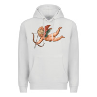 Dove Grey cupid olivia Premium Hoodie - OliviaCreatesArt
