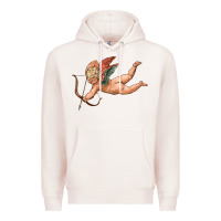 Pale Pink cupid olivia Premium Hoodie - OliviaCreatesArt
