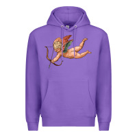 Purple cupid olivia Premium Hoodie - OliviaCreatesArt