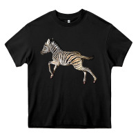 Black Baby Zebra Heavy Core Tee - LillyAllenDesigns