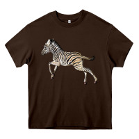 Chocolate Brown Baby Zebra Heavy Core Tee - LillyAllenDesigns
