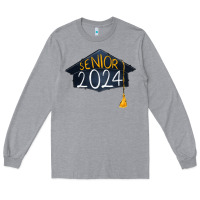 Heather Grey senior 2024 graduation Long Sleeve Tee - RanaPortraitStore