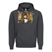 Smoke snowman with christmas trees 11inches Zipper Hoodie - CowGirlArtShop