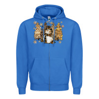 True Royal snowman with christmas trees 11inches Zipper Hoodie - CowGirlArtShop