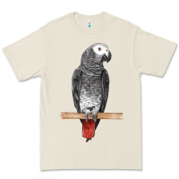 Bone African Gray Parrot Bird Premium Tee - LillyAllenDesigns