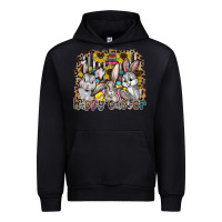 Black Happy Easter Urban Hoodie - CowhideDigitalArt